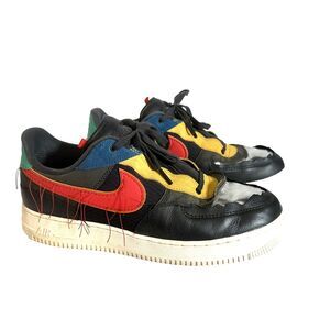 Nike Air Force 1 Shoes  Mens 11.5  Low BHM Black History Month 2020 Colorful Tie